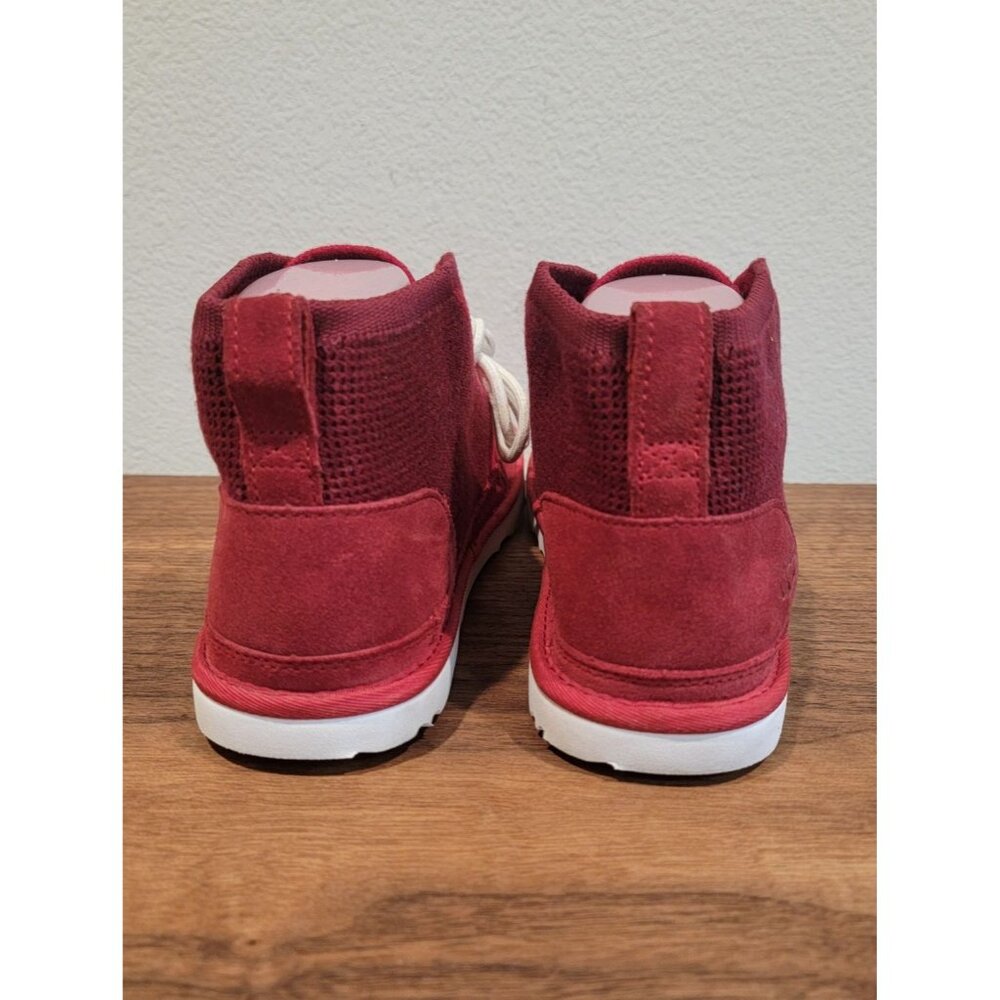 NWOB UGG For Men Neumel Hyperweave Wool / Suede Chukka Boots Flag Red US Size 9 - Picture 3 of 11